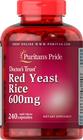 Suplemento de arroz fermentado vermelho Puritan's Pride 600 mg 240 cápsulas