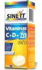 Suplemento de Vitamina C + D + Zinco Efervescente 10 Unidade - Sinevit