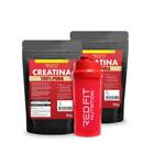 Suplemento em Pó Red Fit Nutrition 100% Puro Importado C/ Laudo Kit Creatina 500g ( 2 Unidades )