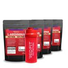 Suplemento em Pó Red Fit Nutrition 100% Puro Importado C/ Laudo Kit L-Arginina 250g ( 4 Unidades )
