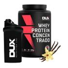 Suplemento em Pó Whey Protein Concentrado 900g Dux Nutrition + Coqueteleira Garrafa -Treino Proteim Wei Wai