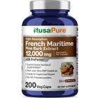 Suplemento Extrato de casca de pinheiro marítimo francês Nusa Pure 12000mg