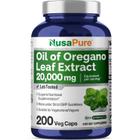 Suplemento: Extrato de óleo de orégano Nusa Pure, 20000 mg, 200 cápsulas - NusaPure