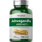 Suplemento: Extrato de raiz de ashwagandha Piping Rock 4500 mg 120 cápsulas