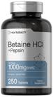 Suplemento Horbäach Betaine HCl com pepsina 1000mg 250 comprimidos