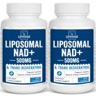 Suplemento Lepoznan Lipossomal NAD+ 500 mg com Trans-Resveratrol 300 mg