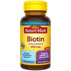 Suplemento Nature Made Extra Strength Biotina 2500mcg 150 Cápsulas Gelatinosas