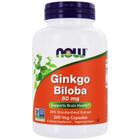 Suplemento Now Foods Ginkgo Biloba 240 cápsulas 60 mg