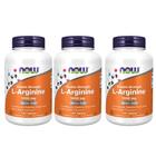 Suplemento NOW Foods L-Arginina 1000 mg 120 comprimidos x3