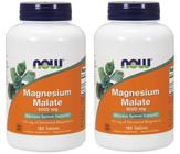 Suplemento NOW Malato de Magnésio 1000 mg 180 comprimidos x 2 - NOW Foods