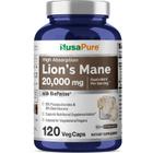 Suplemento Nusa Pure Lions Mane Extract 20.000 mg 120 cápsulas