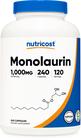 Suplemento Nutricost Monolaurina 1000mg 240 cápsulas