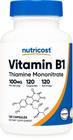 Suplemento Nutricost Vitamina B1 (Tiamina) 100mg 120 cápsulas