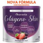 Suplemento p/ pele Colágeno em Pó Hidrolisado Skin Sanavita 200g - Peptídeos bioativos