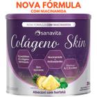 Suplemento p/ pele Colágeno em Pó Hidrolisado Skin Sanavita 200g - Peptídeos bioativos