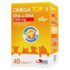 Suplemento Para Cães e Gatos Ômega Top 3 Agener 1000mg 40 Capsulas