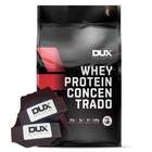 Suplemento Whey Protein Concentrado Cookies 1,8Kg + Luva Dux - Dux Nutrition