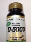 Suplemento Windmill VIT D 5000IU com 60 comprimidos