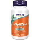 Suplementos NOW Foods L-OptiZinc 30 mg com 100 cápsulas de cobre