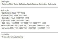 Suporte/Alma Botão Buzina Opala Caravan Comodoro Diplomata
