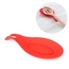 Suporte Apoio De Silicone Descanso Colher Vermelho - 1796 - OEM