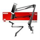 Suporte Articulado Metal Grampo Para Microfone Tablet Celular Mesa Tomate MTG-126