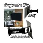 Suporte Articulado Tv Led 28 32 40 42 43 49 50 55 Polegadas - Rayco