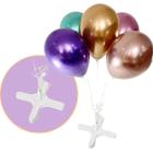 Suporte Bexiga Balão de 40cm para Mesa Chão c/ 5 Hastes Pega Balão Decoração Aniverário Eventos Reutilizável Qualidade Resistente Estável