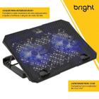 Suporte Bright P/ Notebook Com 2 Coolers Led E Hub Usb Bc001