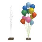 Suporte de balão com base em mdf de 1,06m 12 balões piffer