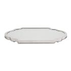 Suporte de centro de mesa em prata Silverlux Elegance 66x36cm