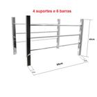 Suporte De Espetos E Grelhas Em Inox Para Churrasqueira 970-50CM