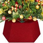 Suporte de gola para saia de árvore de Natal EverMerry 66 cm vermelho