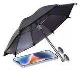 Suporte de guarda-chuva para celular antirreflexo para bicicleta/motor