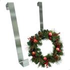 Suporte de Inox 49cm para pendurar enfeite de Natal na porta suporte para guirlanda