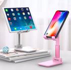 Suporte De Mesa Ajustável Celular Tablet Dobravel Universal