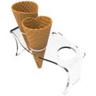 Suporte de Mesa com 3 ou 4 Espaços para Servir Temaki Sorvete Pizza Cone e Crepe - ARTBOX3D