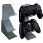 Suporte de Mesa Para 2 Controles Compatível com PS e Xbox Vexus - Prata
