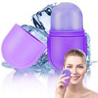 Suporte de molde Ice Face Roller Zopeal Ice Face Roller Silicone Roxo