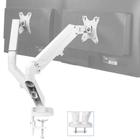 Suporte de montagem em mesa VIVO Articulating Dual 17-27", monitor branco