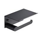 Suporte de papel higiênico para montagem na parede Wokex Stainless Steel Black