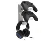 Suporte de Parede Compatível Com HeadSet e 2 Controles do Xbox ou PlayStation - ARTBOX3D