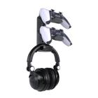 Suporte de Parede Compatível Com HeadSet e 2 Controles do Xbox ou PlayStation - ARTBOX3D