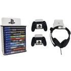 Suporte De Parede Para Jogos controles e fone hedaset Ps5 Ps4 Ps3 games