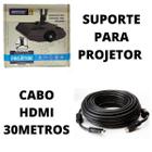 Suporte de Teto P/ Projetor - Multiproj-20 Com Cabo HDMI 30m - 30 Metros - Multivisão