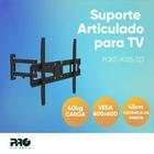 Suporte de trilho articulado com 4 niveis de mov.par - Proeletronic