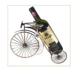 Suporte de Vinho Decoração Bike Adega de Mesa Aço Artesanal Presente - Golden