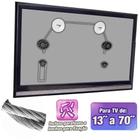 Suporte Fixo Ultra Fino Para Tvs Lcd Led 13 - 70 Polegadas - Forceline