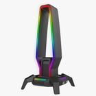 Suporte Fone De Ouvido Gamer Headset Rgb C/ Hub Usb 3.0 Cor Branco - keedi