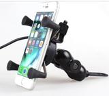 Suporte Garra Celular Para Motos Universal Carregador Usb